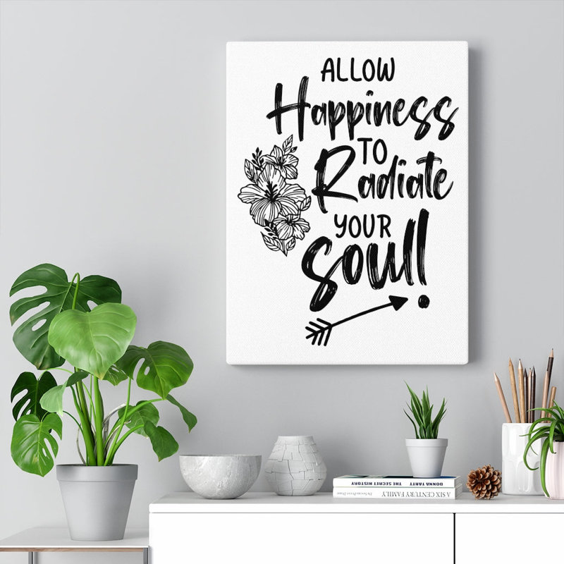 Happiness To Radiate - Wrapped Canvas Print, 61cm H x 46cm W