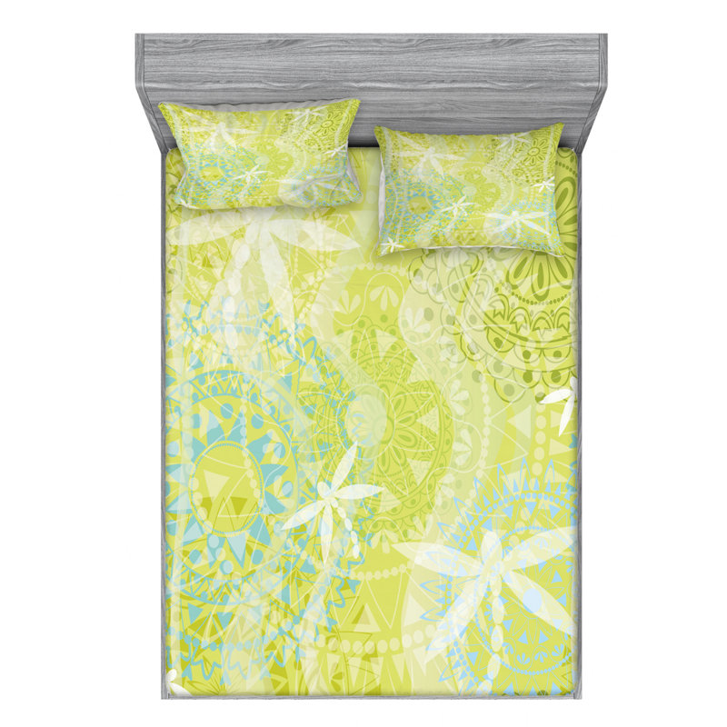 Microfiber Sheet Set, Queen Sheet Set with Fitted Sheet