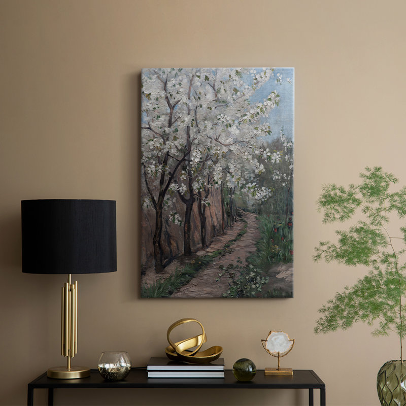 Imprimé floral rétro CXL - galerie personnalisée enveloppée Cavas, H 27 po x l 18 po