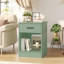 Table de bout multifonctionnelle de 23,6 po x l 17,7 po, table de chevet et canapé avec tiroir et tablette, table de chevet pour la chambre à coucher et le salon-910122748
