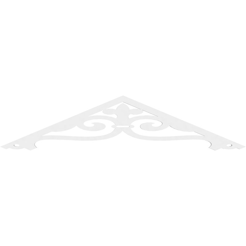 Pignon en PVC de qualité architecturale Finley, H 15 po x l 72 po x P 1 po, 5 / 12