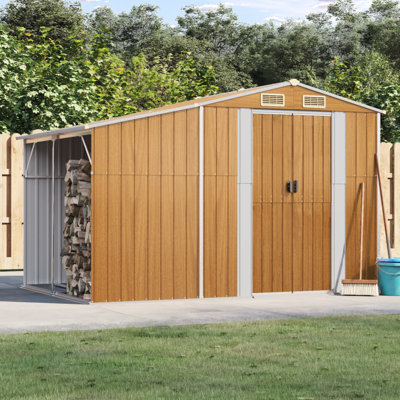 Brason Garden Shed 277x192.5x179 cm Galvanised Steel