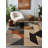 Gustin Collection Digital Print Cotton-Polyester Brown Multicolor Geometric Rug-191583258