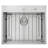 25" L X 22" W Drop-in Kitchen Sink with Accessories