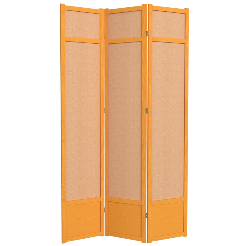Cloison pliante Clarke, 3 panneaux, Noir
