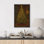 «Glowing Christmas Tree in Cozy Room Warm Holiday Decor», reproduction d'art encadrée sur toile de la chambre principale