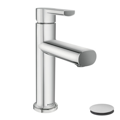 Robinet de salle de bain monotrou avec drain Moen Meena