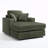 Upholstered Chaise Lounge Sofa-1194768017