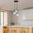 Elegant Black Metal Chandelier, 17.7 x 17.7 x 72.8 inches | Adjustable Height (Min 15.7 in - Max 72.8 in) | 3 x E14 Socket, Max 40W | Durable Metal Body, Stylish Design for Home & Office Décor, IP20 Rated-1275679183