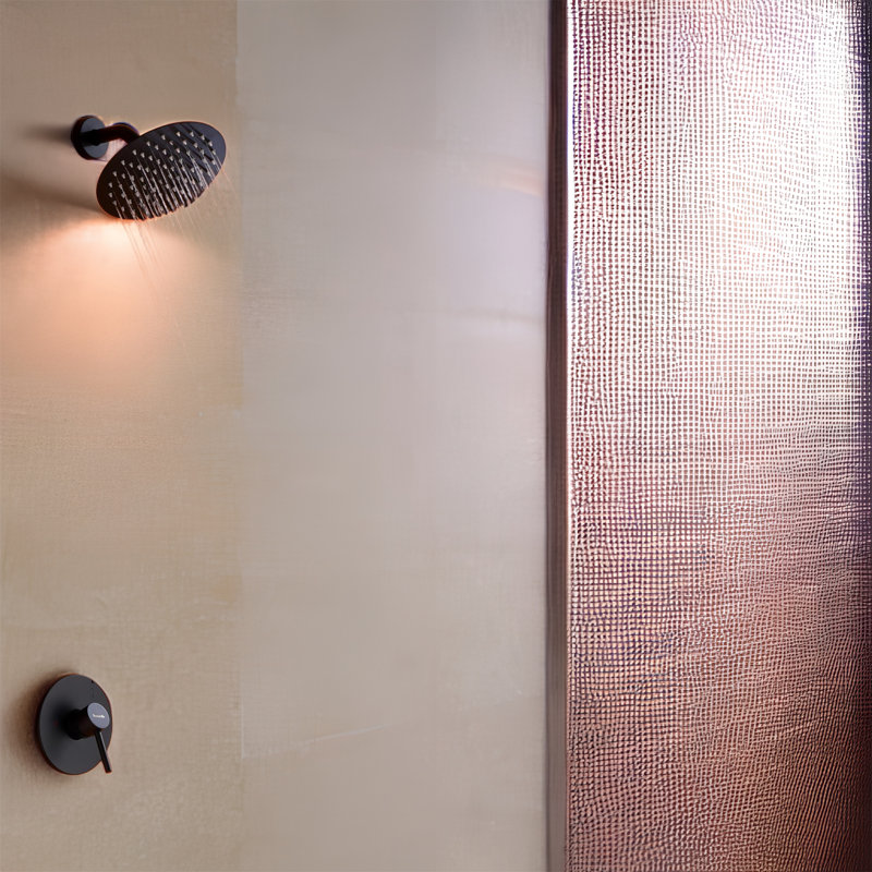 Système de douche complet à pression équilibrée (température et volume) avec valve brute