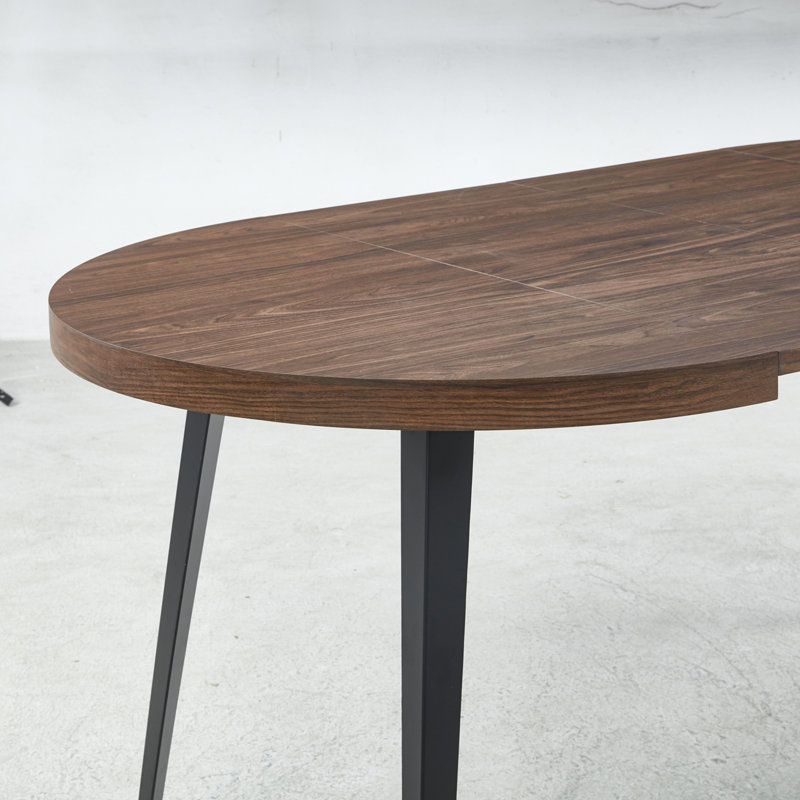 Table extensible, table à manger, table de bureau, table basse, pieds en métal, plateau en bois aggloméré