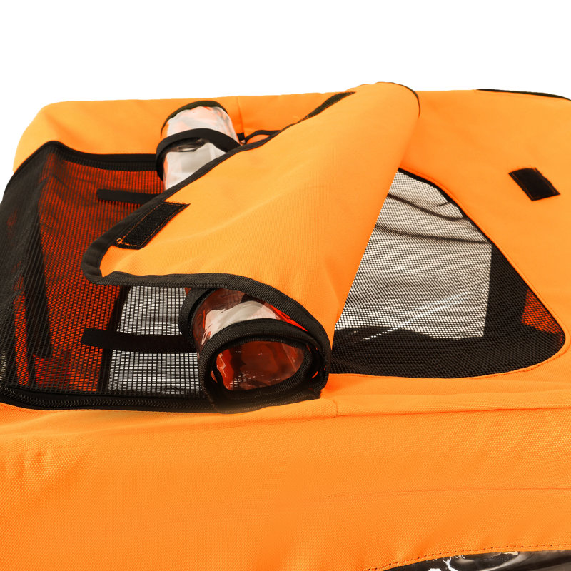 Poussette pliable pour animaux, Orange