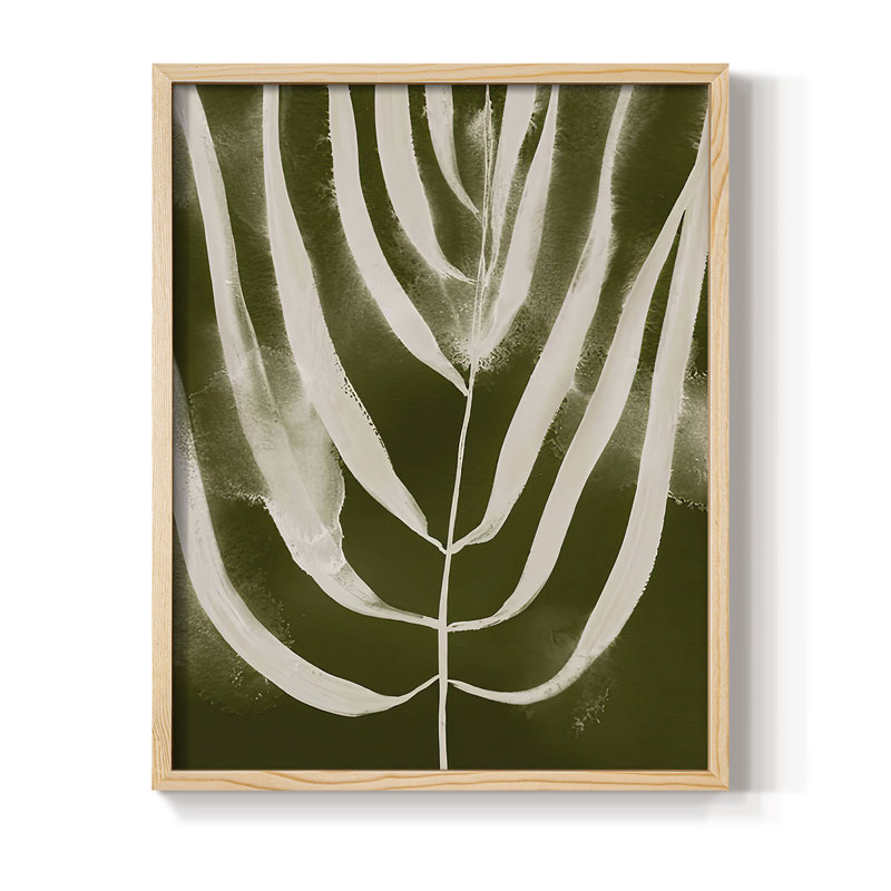 «Organic Bloom III», reproduction encadrée - bois massif, Naturel, H 11 po x l 9 po