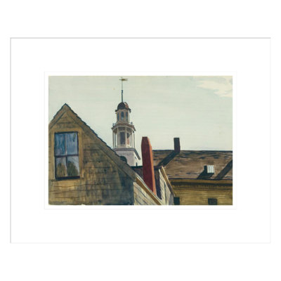 Universalist Church par Edward Hopper - impression giclée sur cadre