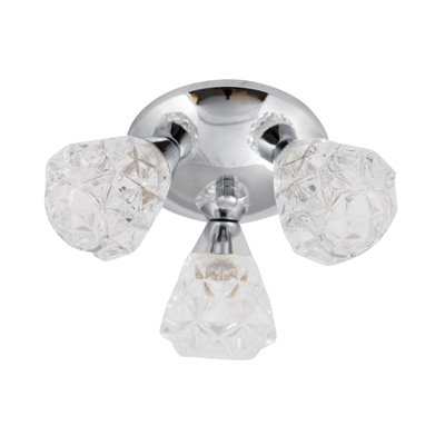 Petronia Glass Semi Flush Mount