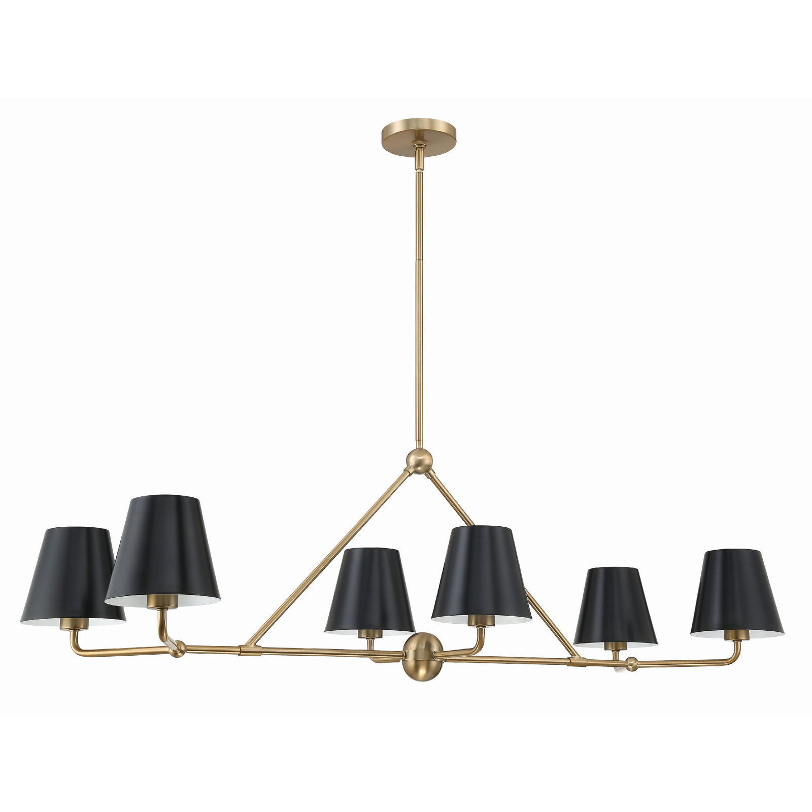 Kinston 6-Light Chandelier, Gold