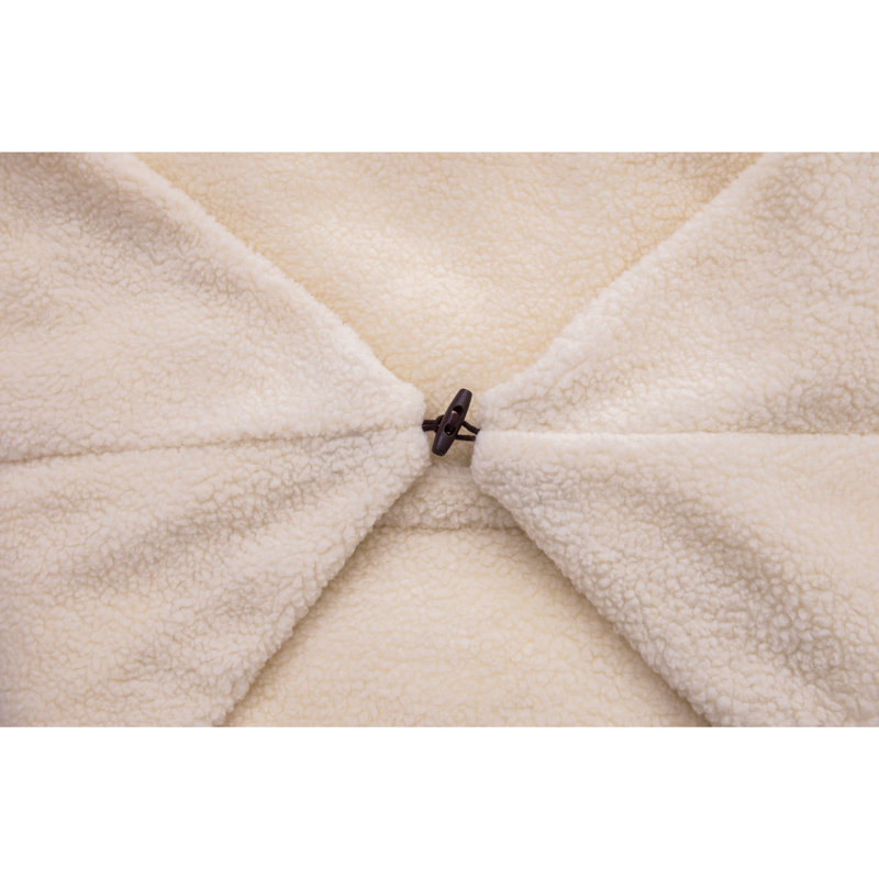 Fauteuil à billes standard pour l'extérieur pour chambre à coucher, Crème Sherpa blanc
