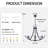 23.6" 6 - Light Dimmable Chandelier