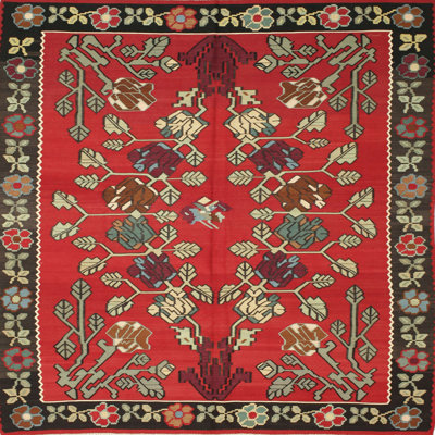 Tapis traditionnel vert / gris