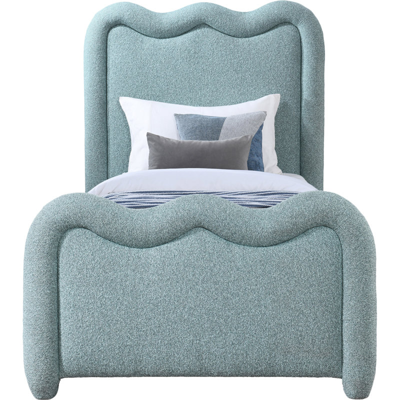 Gavin Chenille Fabric, Blue Chenille Fabric, Twin