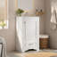 Ensemble de meuble-lavabo simple 20 po avec lavabo en céramique, un tiroir, un meuble-lavabo simple autoportant avec porte à fermeture douce, tablette réglable, style moderne, blanc-135276506