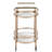 Lakelyn Oval Bar Cart with Two Shelves-1609875450