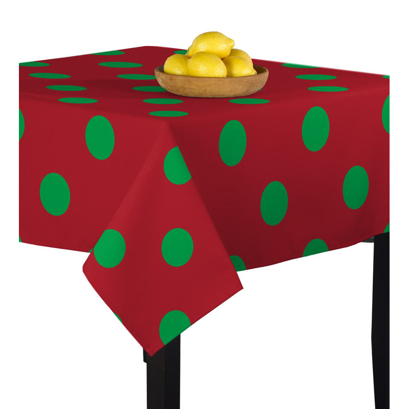 Caius Dot Tablecloth, Green