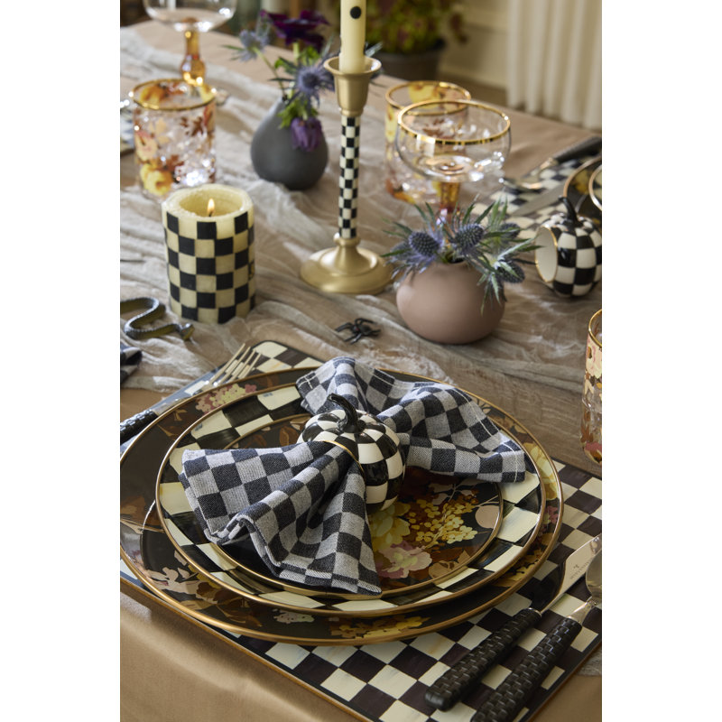 Wild Rose Brown Dinner Plate