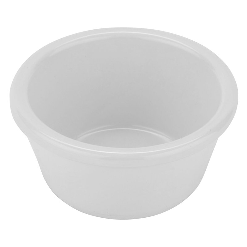 GET Plat de cuisson en mélamine et ramequin, Blanc