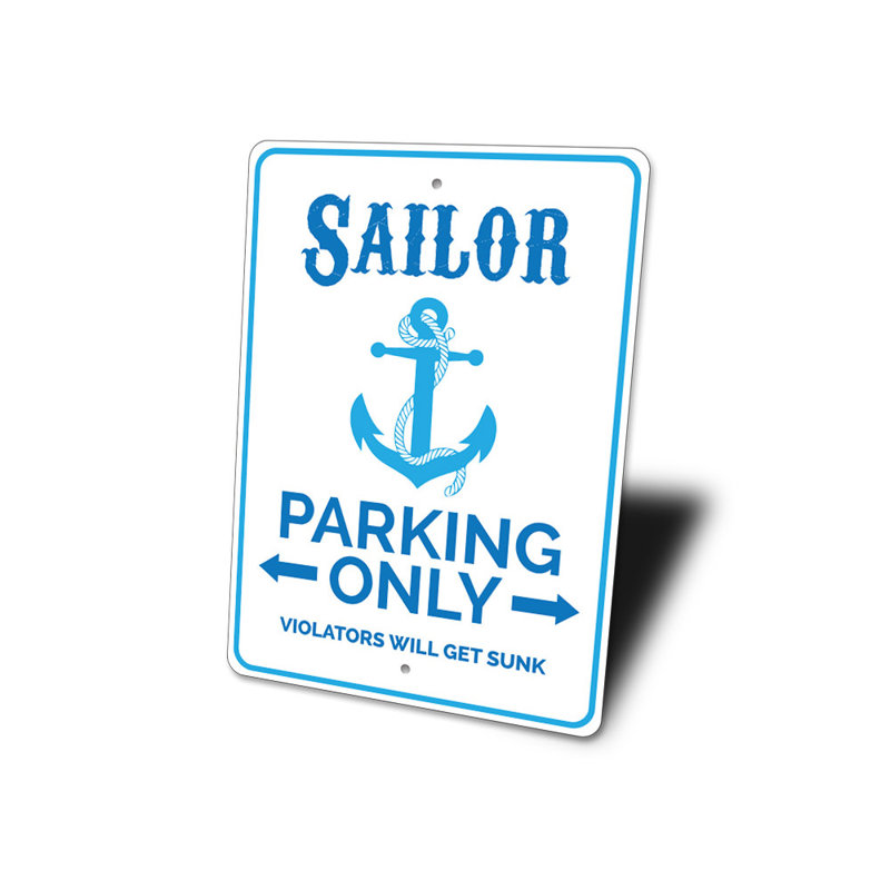 Panneau en aluminium Sailor, H 10 po x l 14 po x P 0,04 po