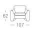 Elodie 42'' Upholstery Modern Armchair-110870326