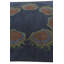 Tapis carré bleu marine Navin