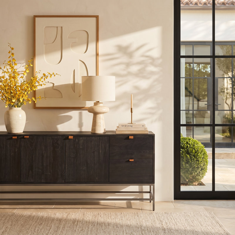 Loki 72 " W Sideboard, Black Wash Poplar