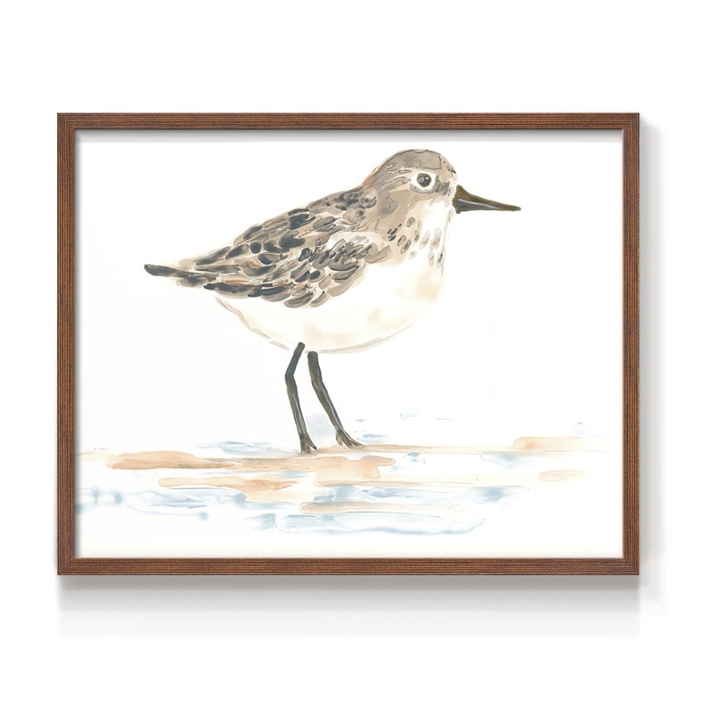 Pretty Piper I -Framed Print - Restickable, H 22 po x l 28 po, Noyer