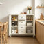 Storage Sideboard Buffet Cabinet with 4 Drawers and 2 Doors