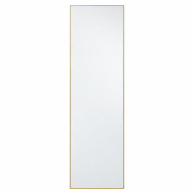 Aluminum Frame Full Length Floor Mirror, Standing & Wall Mirror