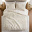 Ensemble de couette côtelée en fausse fourrure douce 3 pièces pour lit king-125981381