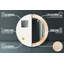 Huldar Glass Flat Wall Mirror