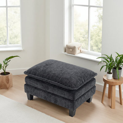 Repose-pieds rectangulaire en chenille