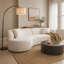 Ensemble de canapé de luxe 2 pièces de style moderne avec dossier courbé et méridienne, canapé modulaire faisant face à la gauche, canapé Boucle-1772808649-1772808650-1772808654