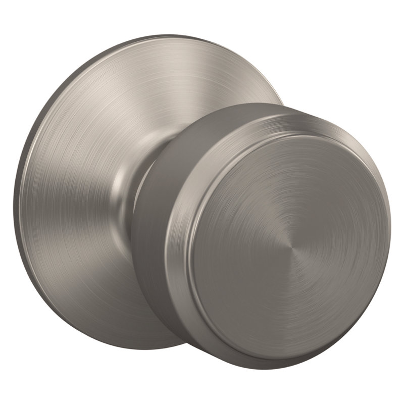Bowery Passage Knob (Hall & Closet), Satin Nickel, Circle