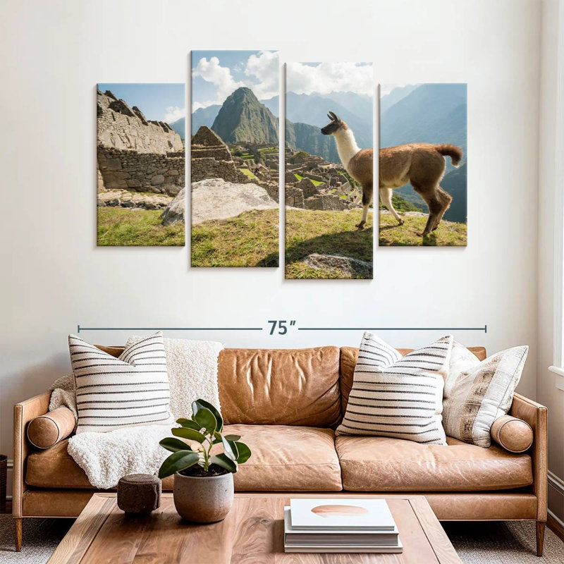 Nicci Llama From Machu Picchu, 42" H x 68" W
