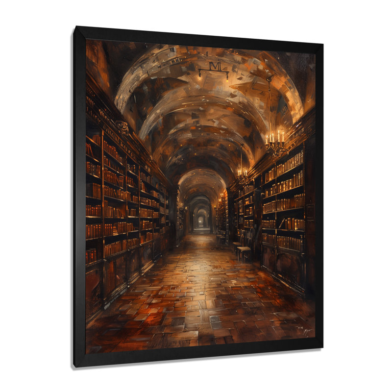 Brun bibliothèque historique, livres et bibliothèque, H 12 po x l 20 po, Cadre simple noir