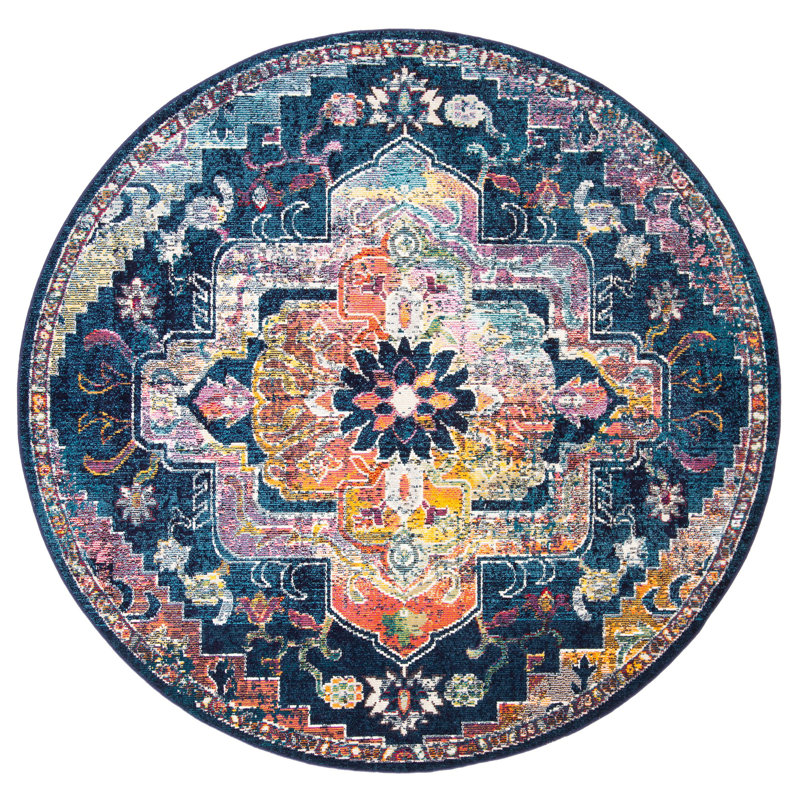 Haneul Performance Oriental Rug, Round 7'