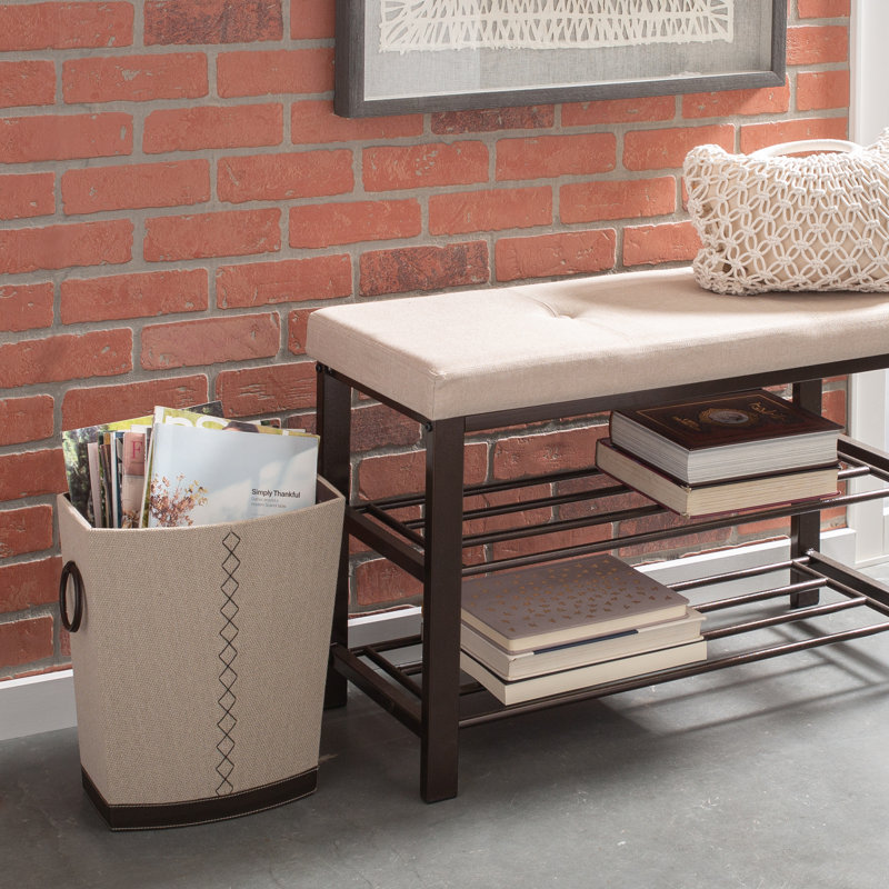 Manufactured Wood Open Waste Basket
