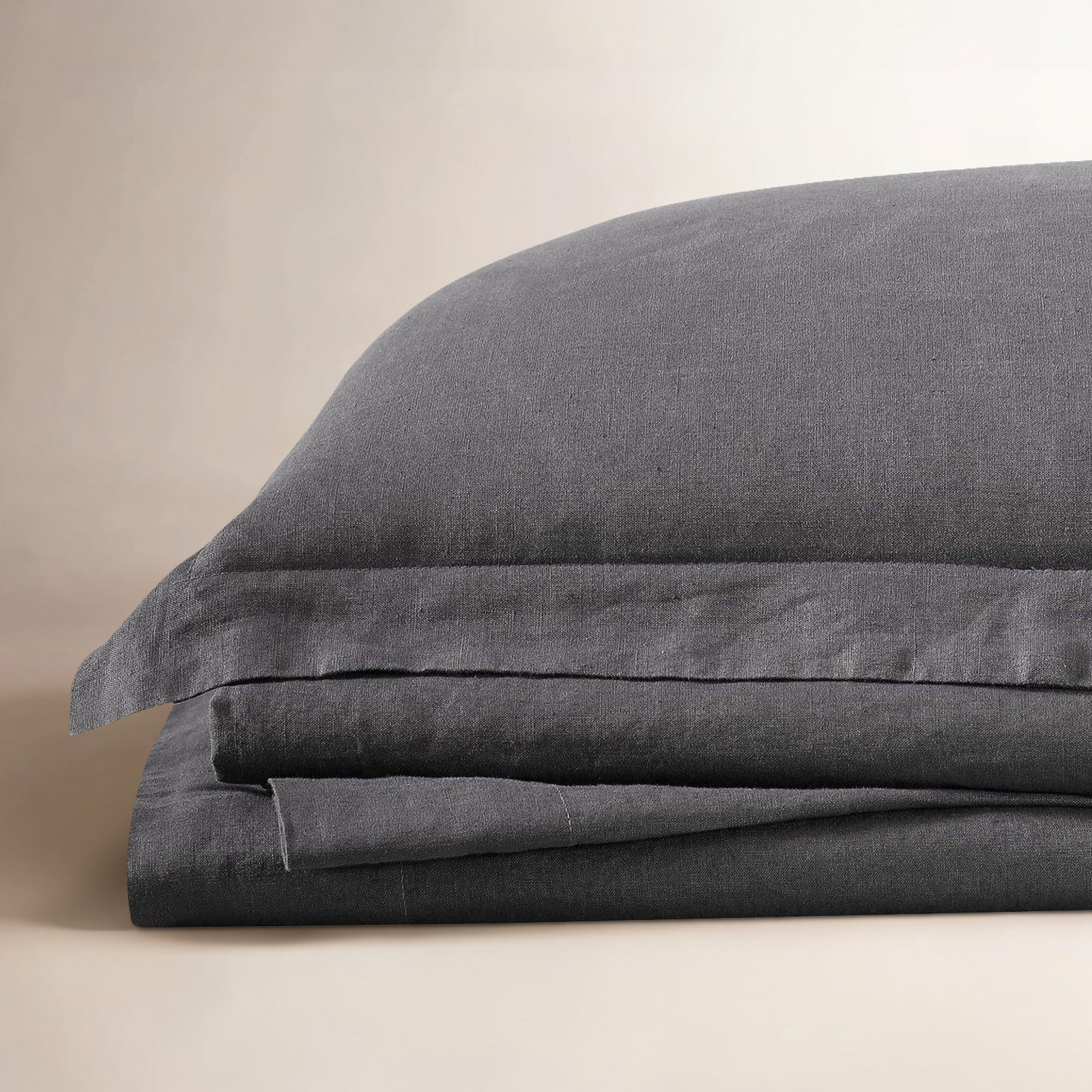 Nena Linen Sheet Set, Charcoal, King