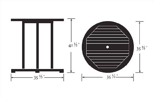 Sonoma Outdoor Round Bar Table