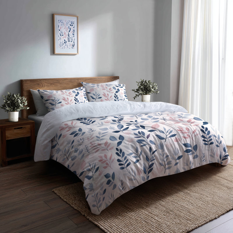 Ensemble de housse de couette abstraite de 3 - Ensemble de literie et de coussins Boho Spirit Garden