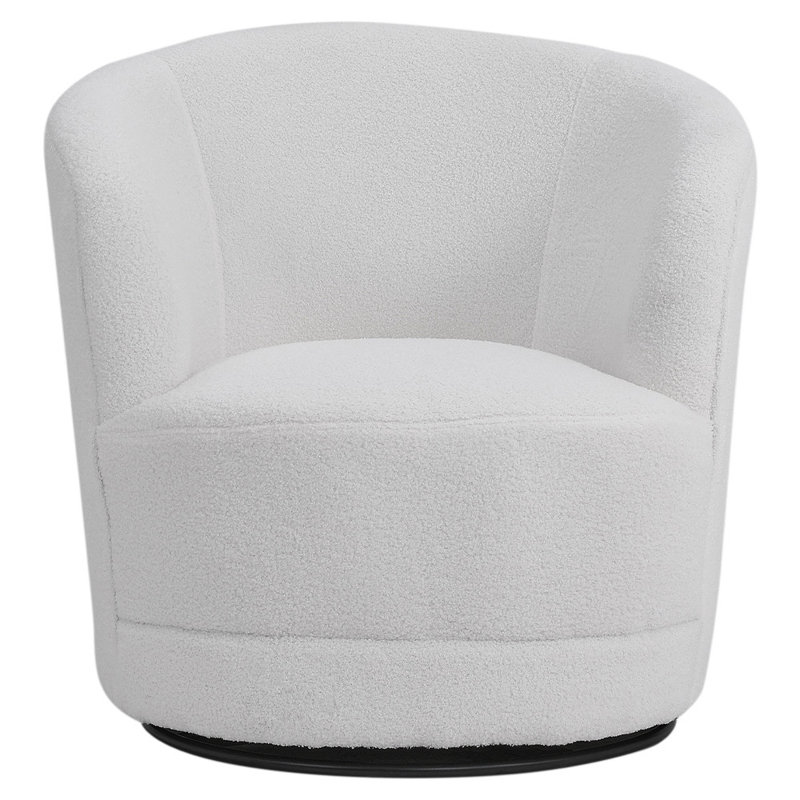 Anazia Upholstered Swivel Armchair