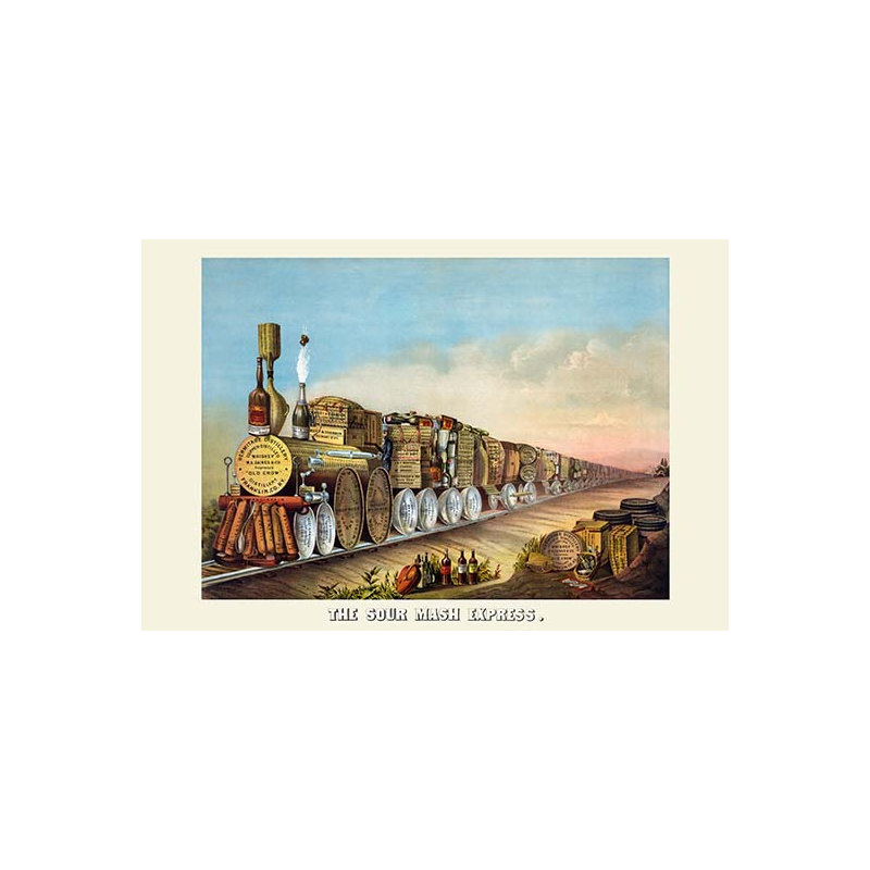 " The Sour Mash Express ", 20" H x 30" W